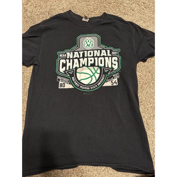 Gildan Northwest Missouri State Basketball Tee Black Size Small - Picture 1 of 3